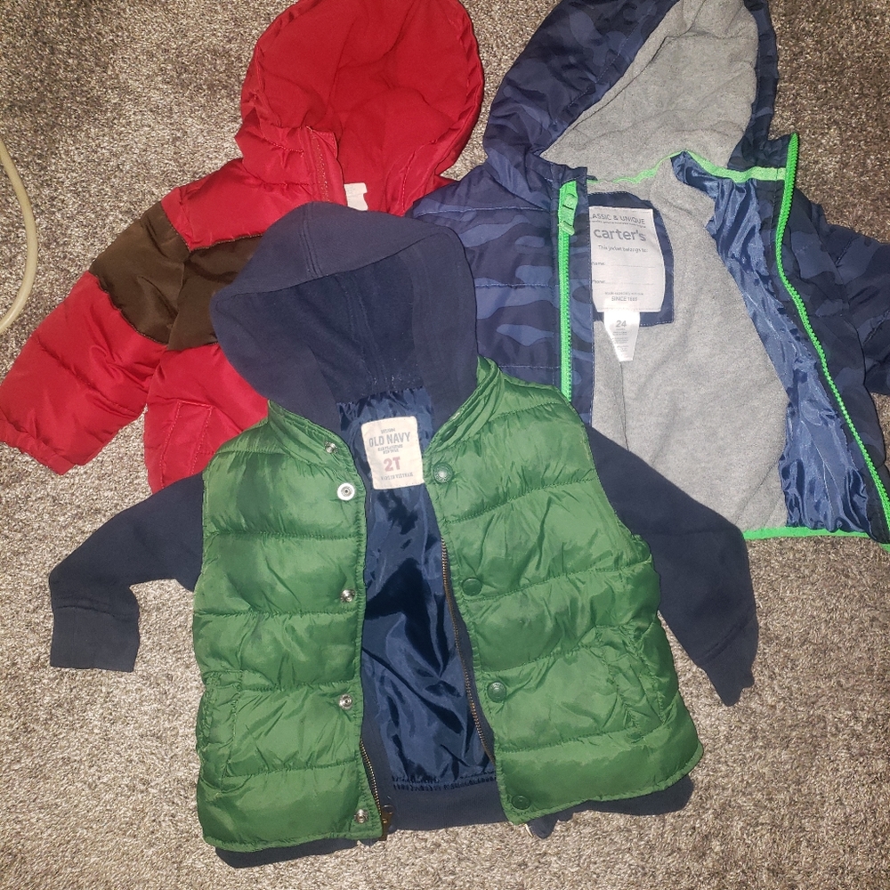 24 mo/2T Boys Winter Coats 3 pc Lot